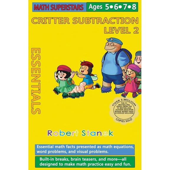 Math Superstars Math Superstars Subtraction Level 2, Library Hardcover Edition: Essential Math Facts for Ages 5 - 8, Book 5, (Hardcover)