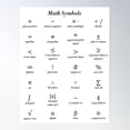 thumbnail image 1 of Math Symbols Poster Wall Art, Modern Wall Decor For Living Room Bedroom, 16x24 UNFRAMED, 1 of 3