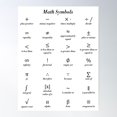 thumbnail image 1 of Math Symbols Poster Wall Art, Modern Wall Decor For Living Room Bedroom, 24x36 UNFRAMED, 1 of 3