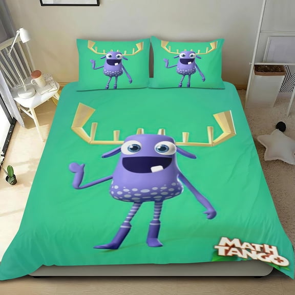 Math Tango Themed Bed Sheet Set Three Piece Set 53x79 In ches Comfortable And Skin Friendly Unique Design Creating A Star Studded Night Home Gifts For Family Friends fans