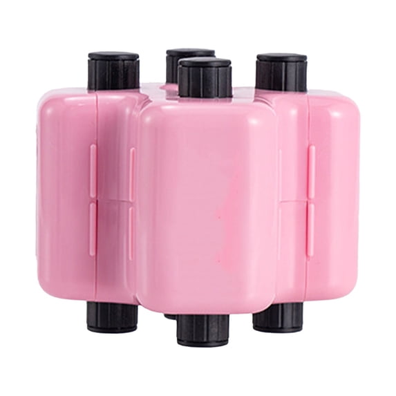 Math Teacher 4-in-1 Math Roller Stamp, Addition, Subtraction, Multiplication & Fill-in-the-Blank Practice Tool for student, Classroom & Home Use (Pink)