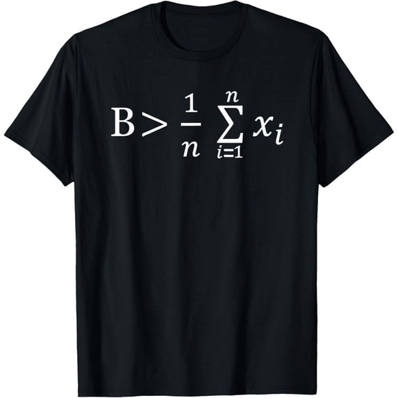 T In Math Math Teacher Be Greater Than Average T-Shirt - Walmart.com