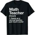 thumbnail image 1 of Math Teacher Definition Funny Back To School First Day T-Shirt, 1 of 4