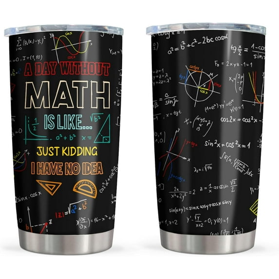 Math Teacher Gift, Best Math Gifts, Math Teacher Appreciation Gifts, Math Lovers Gifts for Adult/Kid, Math Gift for Women/Men, I Love Math Gift Ideas, Gifts for Math Lovers/Students/Nerds Tumbler 20OZ