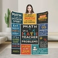 thumbnail image 1 of Math Teacher Gift, Funny Math Gifts, Math Teacher Appreciation Gifts, Math Lovers Birthday Gifts, Math Gift for Women, Men, Math Gifts Christmas,Thanksgiving- Throw Blanket 50x40, 1 of 2