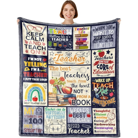 Math Teacher Gift, Math Gifts Throw Blankets 60"x 50", Math Teacher Appreciation Gifts, Retirement Gift for Math Teacher, Math Lovers Birthday Gifts, Math Blankets for Math Teacher