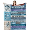 thumbnail image 1 of Math Teacher Gift, Math Teacher Blanket, Math Gifts, Math Teacher Appreciation Gifts, Retirement Gift for Math Teacher, Math Teacher Birthday Gifts Throw Blankets 50x60, 1 of 6
