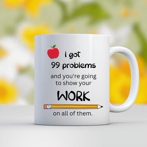 Math Teacher Gift | Math Teacher Mug | Back To School Gift For Teacher Appreciation | Help You Solve Problems | Ceramic Mug | Coffee Mug