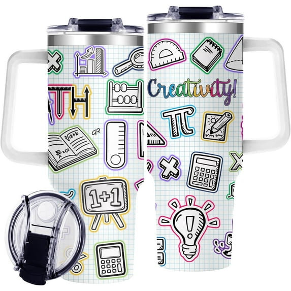 Math Teacher Gifts for Women Men,40oz Teacher Tumbler Gifts for Math Teachers on Thank you,Unique Teachers Appreciation Cup Gift for Women Men for Goodbye Gift,Birthday,Christmas