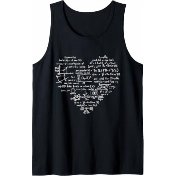 Math Teacher Graphic Pi Number Mathematics Professor Tank Top Size S-3XL
