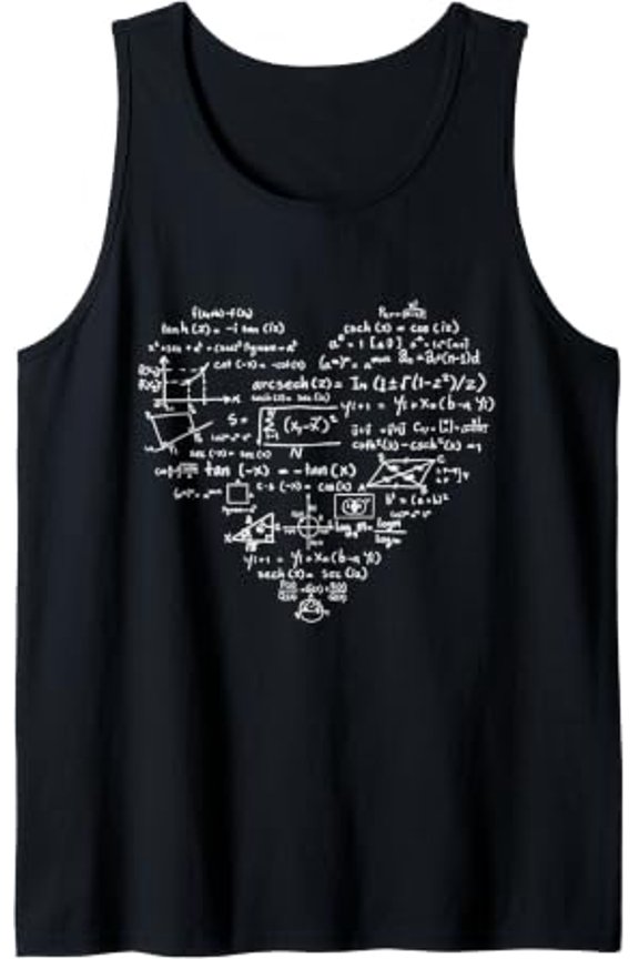 Math Teacher Graphic Pi Number Mathematics Professor Tank Top Size S-3XL
