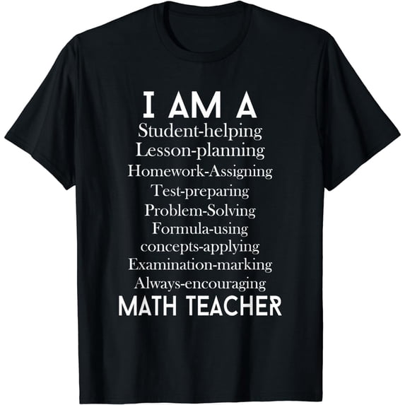 Math Teacher - I Am A Student Helping Math Teacher T-Shirt