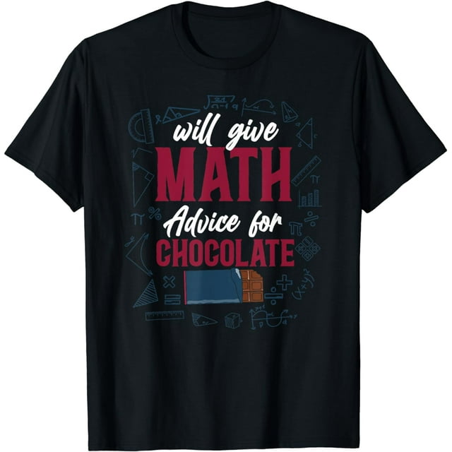 Math Teacher Nerd Student Formula Equation Chocolate Will T-Shirt