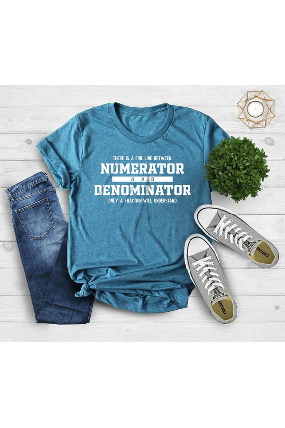 Math Teacher Shirt, Numerator And Denominator Shirt, For Math Teacher, For Mathematician, Statistician Shirt, School Shirt
