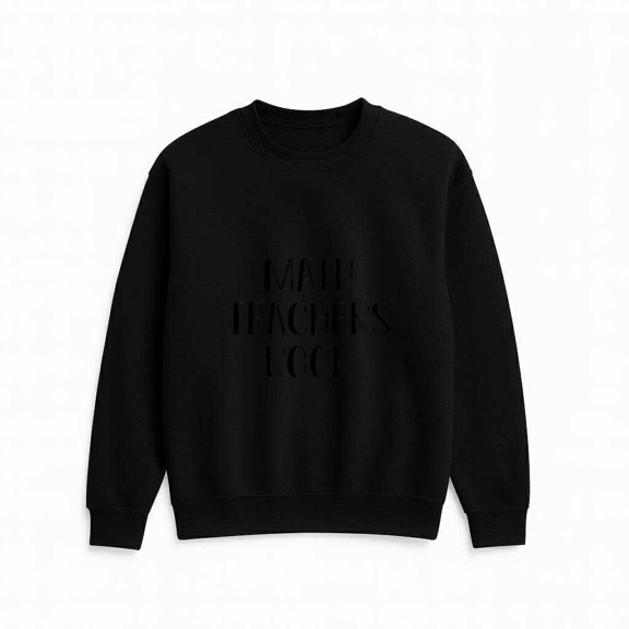 Math Teachers Rock Funny Classroom Teacher Pride Educational Gift Sweatshirt, up to size 5XL