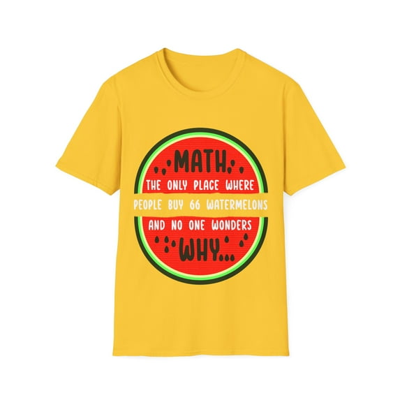 Math. The Only Place Where People Buy 66 Watermelons Art