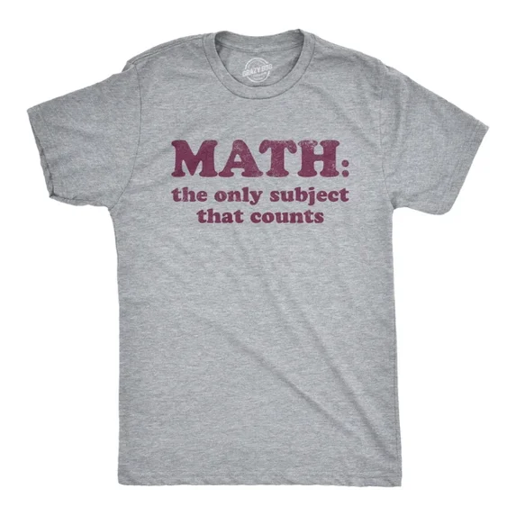 Math The Only Subject That Counts T Shirt Funny School Teacher Pun Unisex S-5XL Hot Trending Shirt, Vintage Birthday Gift