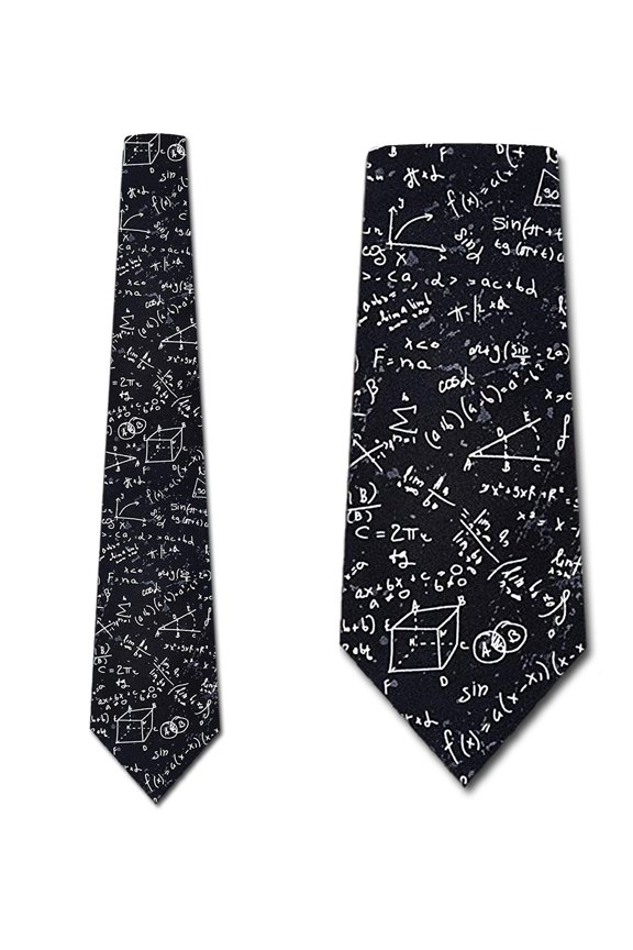 Math Ties Mens Equation Necktie Education Tie by Three Rooker