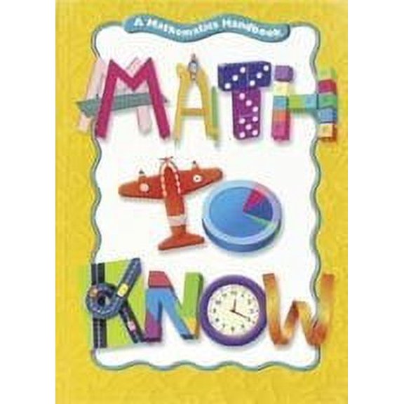 Math To Know by Mary Cavanagh