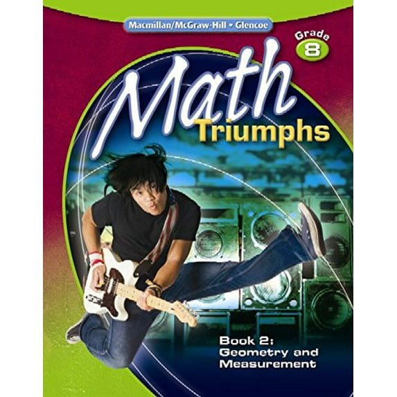 Pre-Owned Math Triumphs, Grade 8, Student Study Guide, Book 2: Geometry and Measurement (Math Intervention (K-5)) Paperback