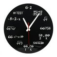 thumbnail image 1 of Top Sales Math Wall Clock , Formulas Quiz in Black and White Equation for Home, Office, 1 of 7