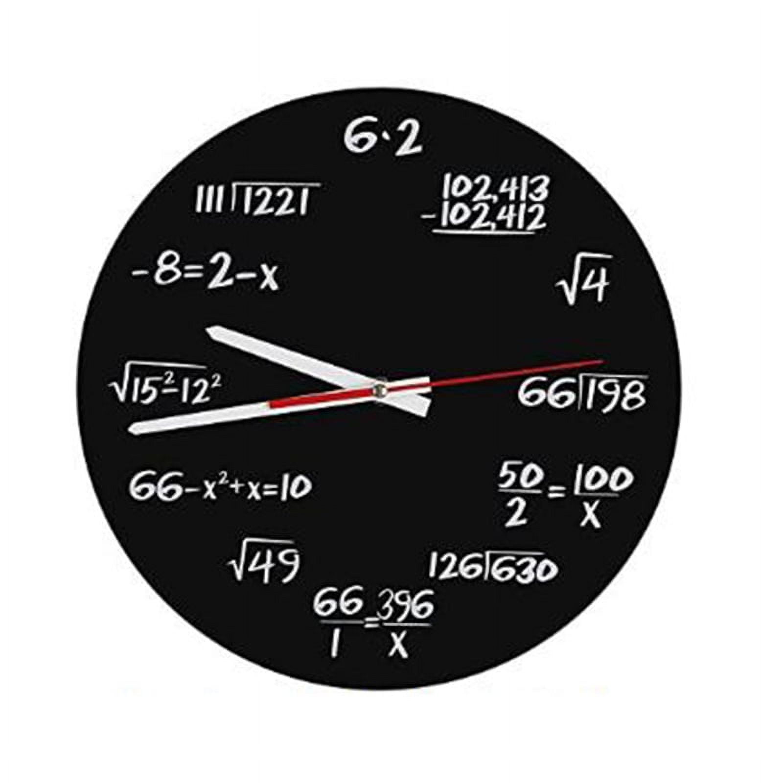 Math Wall Clock , Math Formulas Clock Quiz Clock in Unique Math