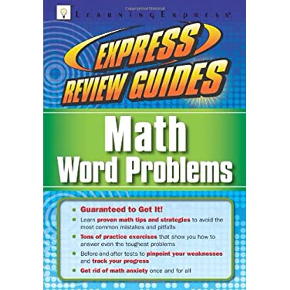Pre-Owned Express Review Guides: Math Word Problems Paperback LearningExpress Editors
