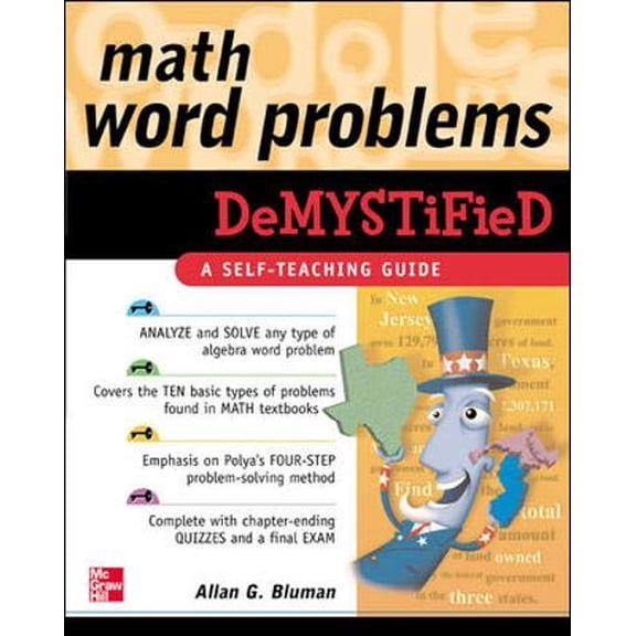 Pre-Owned Math Word Problems Demystified (Paperback) 9780071443166