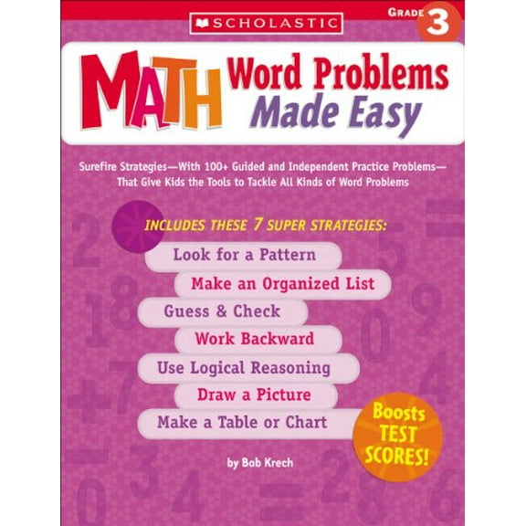 Pre-Owned Math Word Problems Made Easy: Grade 3 (Paperback) 0439529719 9780439529716