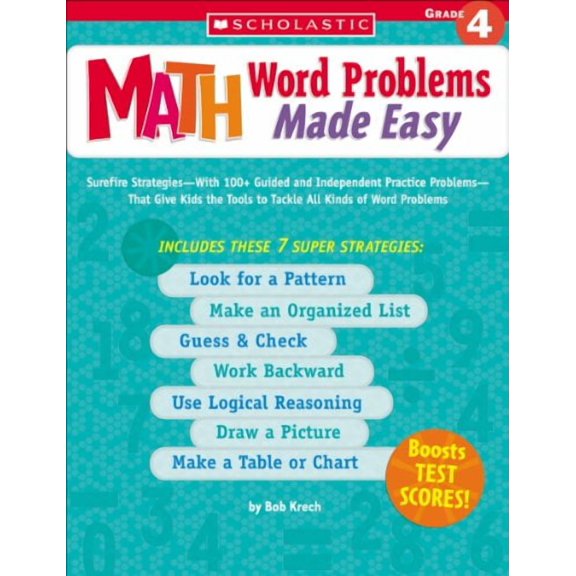 Pre-Owned Math Word Problems Made Easy by Bob Krech (Paperback), Children's Books, English