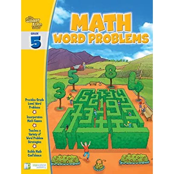 Pre-Owned Math Word Problems (Problem Solving): Grade 5 (The Smart Alec Series), 9781934264133, 193426413X, Paperback,