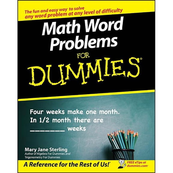 Math Word Problems for Dummies, (Paperback)