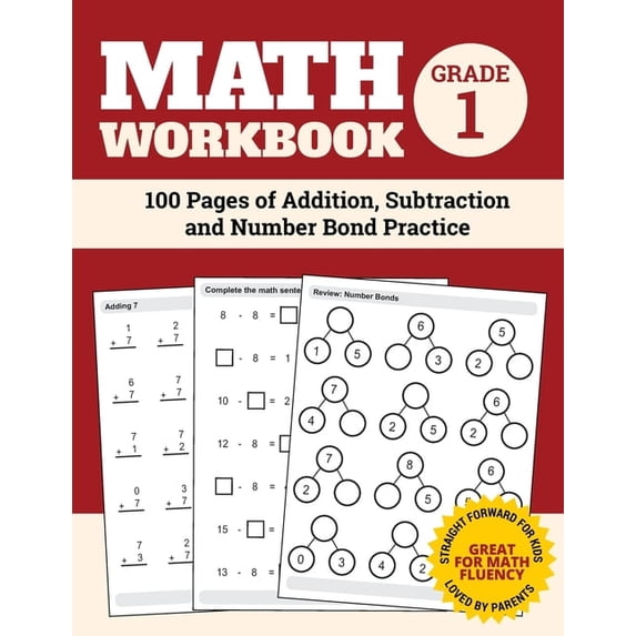 Math Math Book One Math Workbooks Math Workbook Grade 1: 100 Pages of Addition ...
