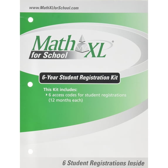 New - Math XL For School Registration Kit Containing 6 Access Codes for Student Registrations for 12 Months Each ISBN 0131368834 9780131368835