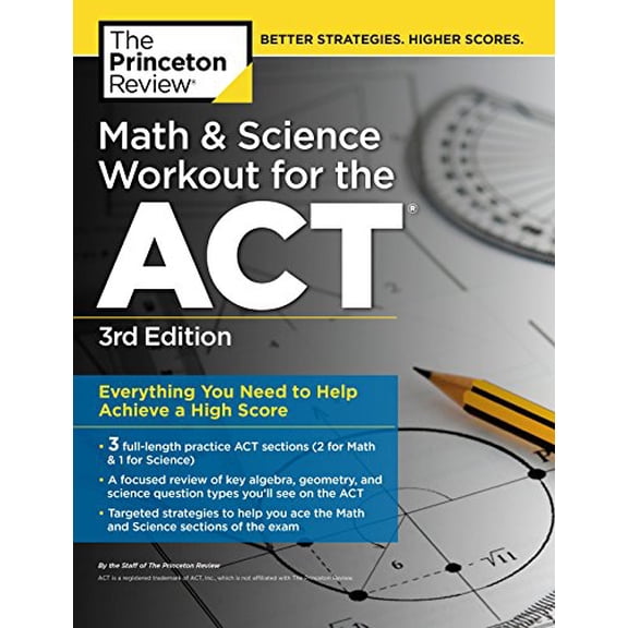Pre-Owned Math and Science Workout for the Act, 3rd Edition (Paperback) 1101881674 9781101881675