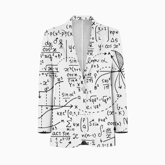 Math education pattern with handwritten Mens Suits Shawl Collar Slim Fit Suit Mens Groom Jacket Tuxedos for Wedding Dress Evening