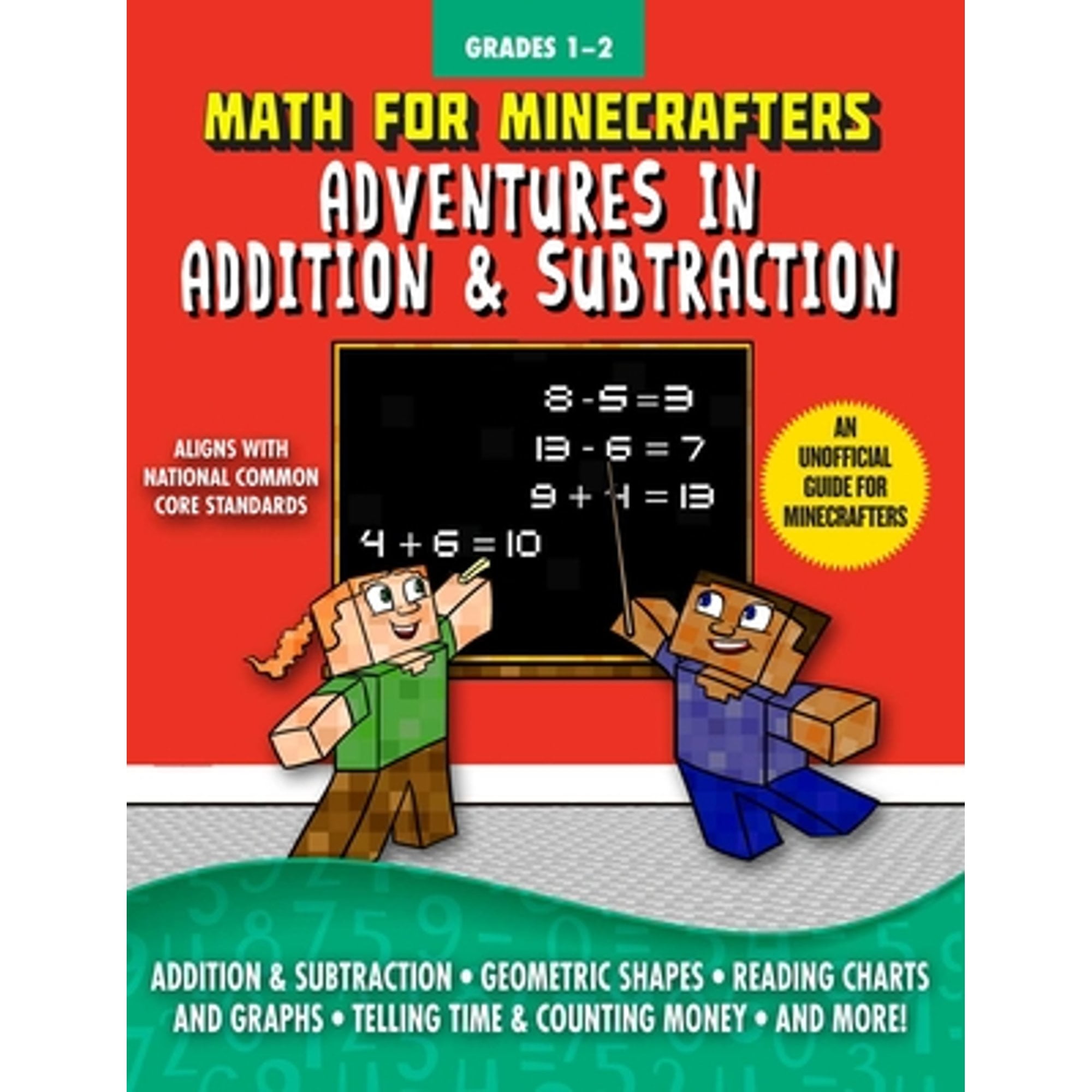 Pre-Owned Math for Minecrafters: Math for Minecrafters: Adventures in Addition \u0026 Subtraction (Paperback)