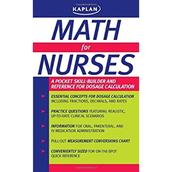Pre-Owned Math for Nurses: A Pocket Skill-Builder and Reference for Dosage Calculation (Unknown) 1419599550 9781419599552