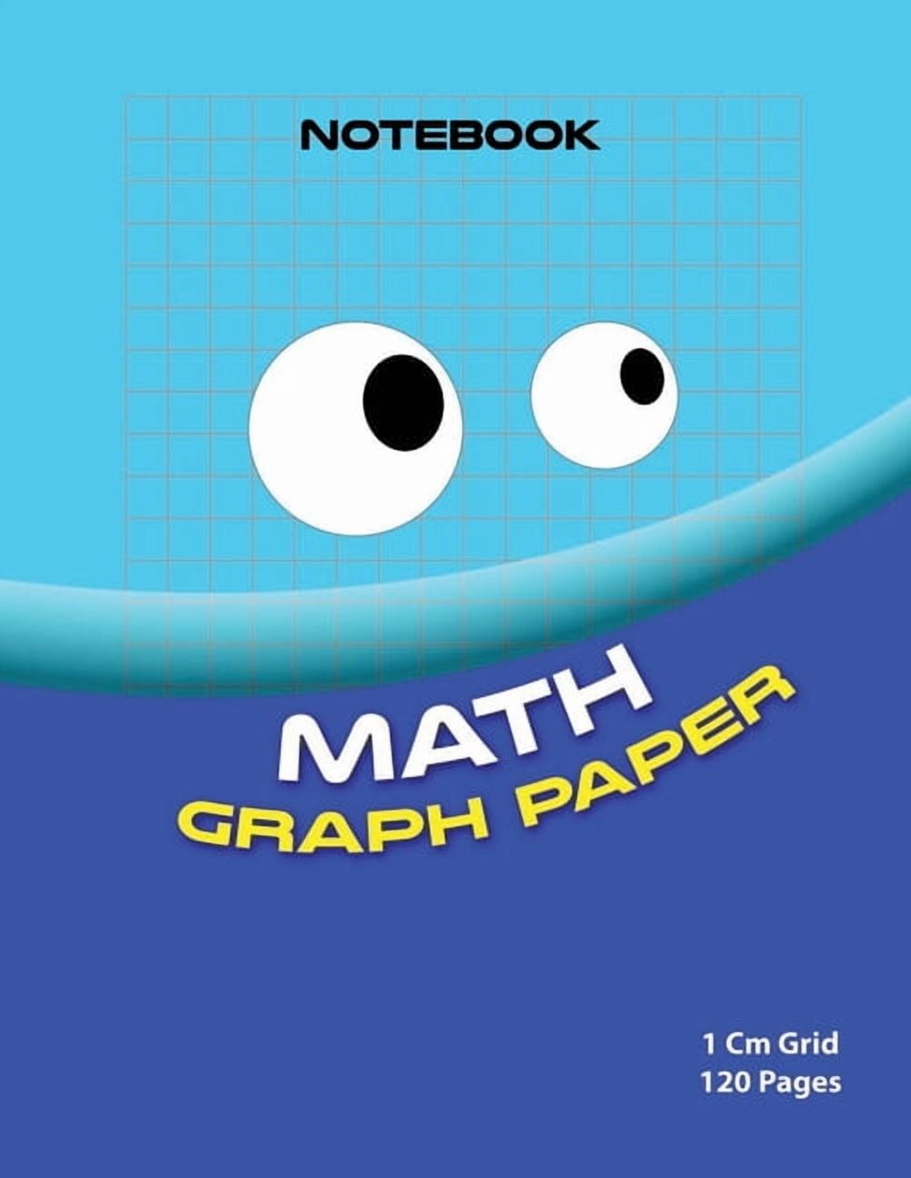 Math graph paper ( bleu edition ): 1cm Grid maths book ( Color: bleu ...