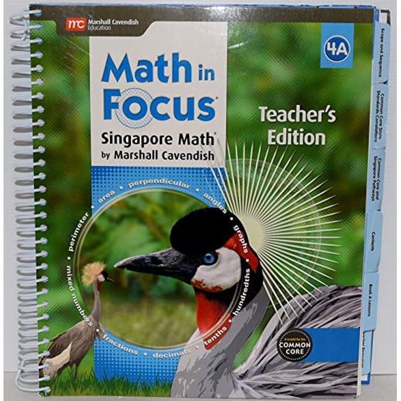 Pre-Owned Math in Focus: Singapore Math: Teacher's Edition (HMH Math in Focus: 4A) Paperback