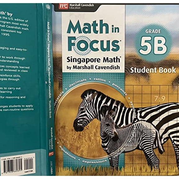 Pre-Owned Math in Focus (Sta): Student Edition Book B Grade 5 2018 (Hardcover)