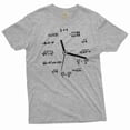 thumbnail image 1 of Math mathematics Clock T-shirt geek science math school clock gift for son daughter high school tee (Small Grey), 1 of 7