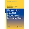 thumbnail image 1 of MathÃ©matiques Et Applications Mathematical Aspects of Discontinuous Galerkin Methods, Book 69, (Paperback), 1 of 1