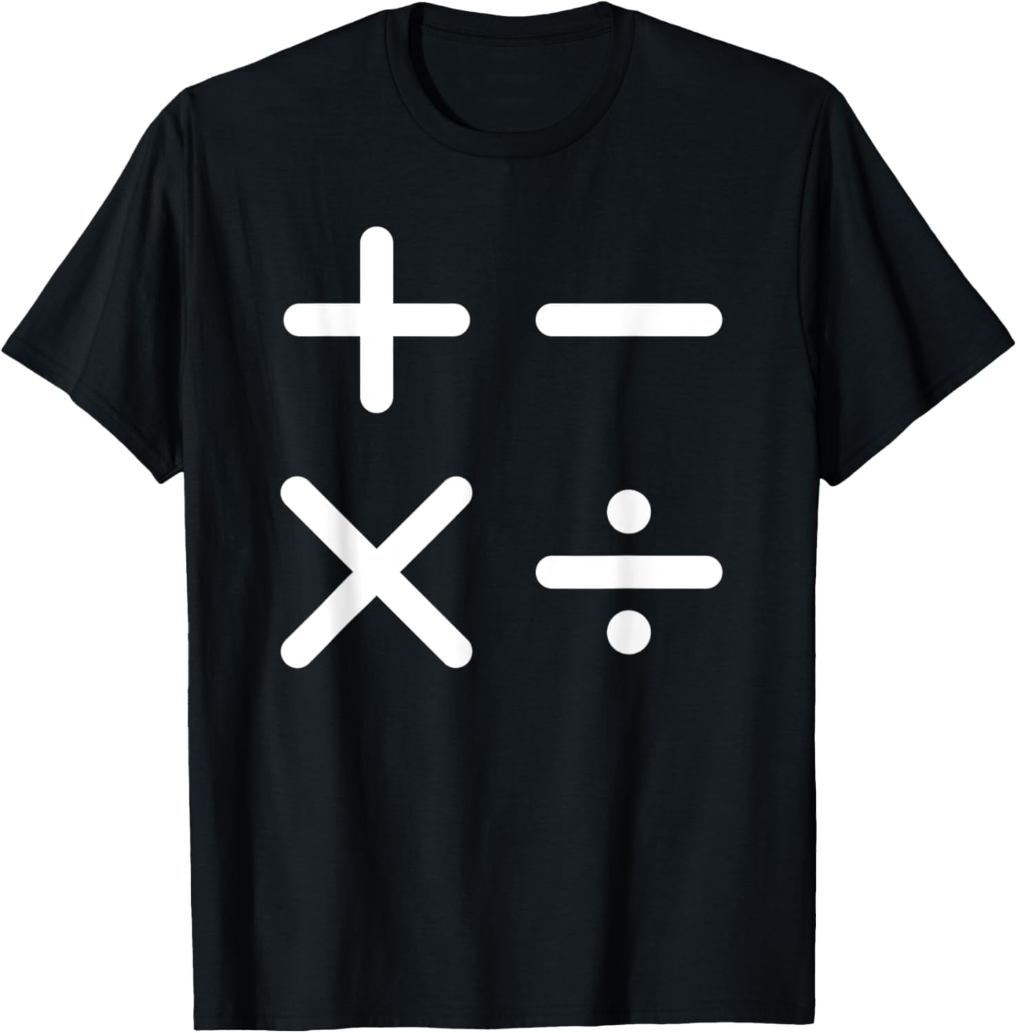 Math symbols Costume T-Shirt men and women can wear, black, white ...