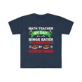 thumbnail image 1 of Math teacher by day Binge Eater by Christmas Unisex T-shirt S-3XL, 1 of 2