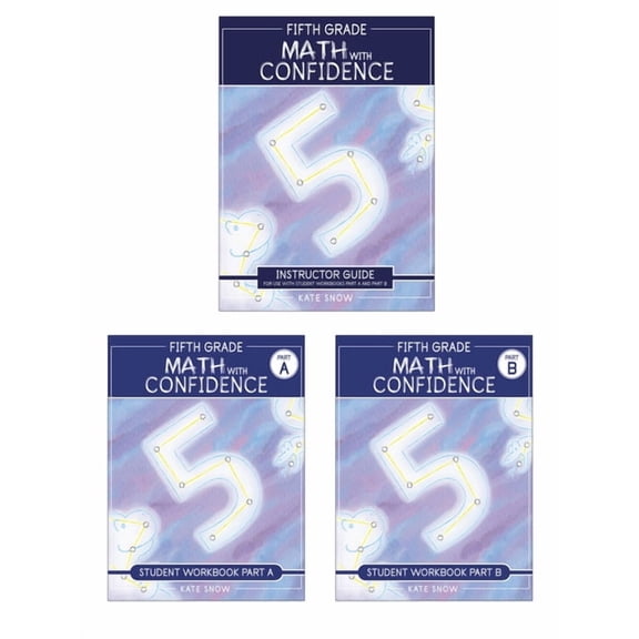 Math with Confidence Fifth Grade Math with Confidence Complete Bundle, (Paperback)