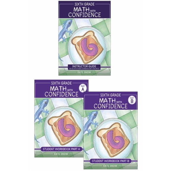 Math with Confidence Sixth Grade Math with Confidence Complete Bundle, (Paperback)