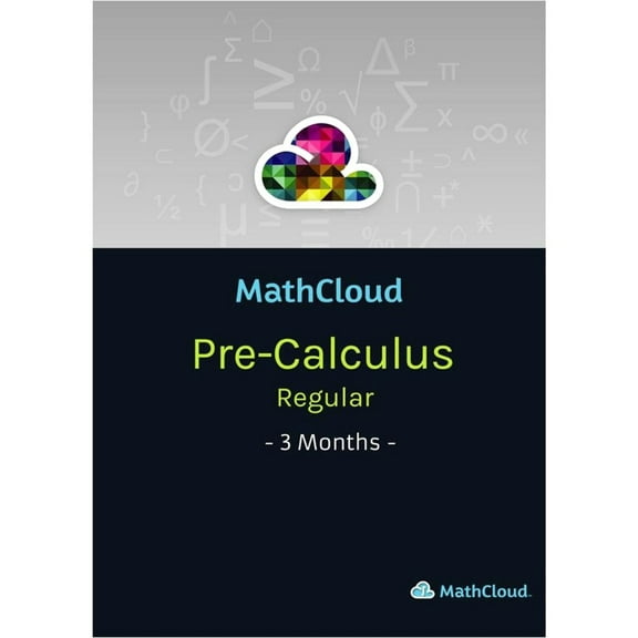 MathCloud MathCloud Pre-Calculus, Adaptive Online Math Learning Program, Regular Program, 3-Month Subscription 12 Year-14 Year, Academic Training Course