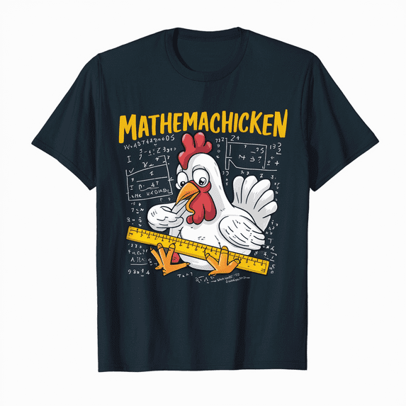 Mathemachicken - Chicken Math Lover Animal Poultry Owner T-Shirt
