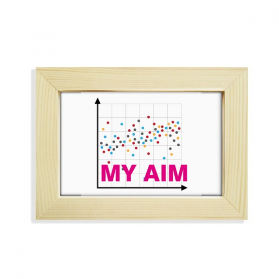 Mathematical Coordinates Target Set Desktop Decorate Photo Frame Picture Art Painting 5x7 inch